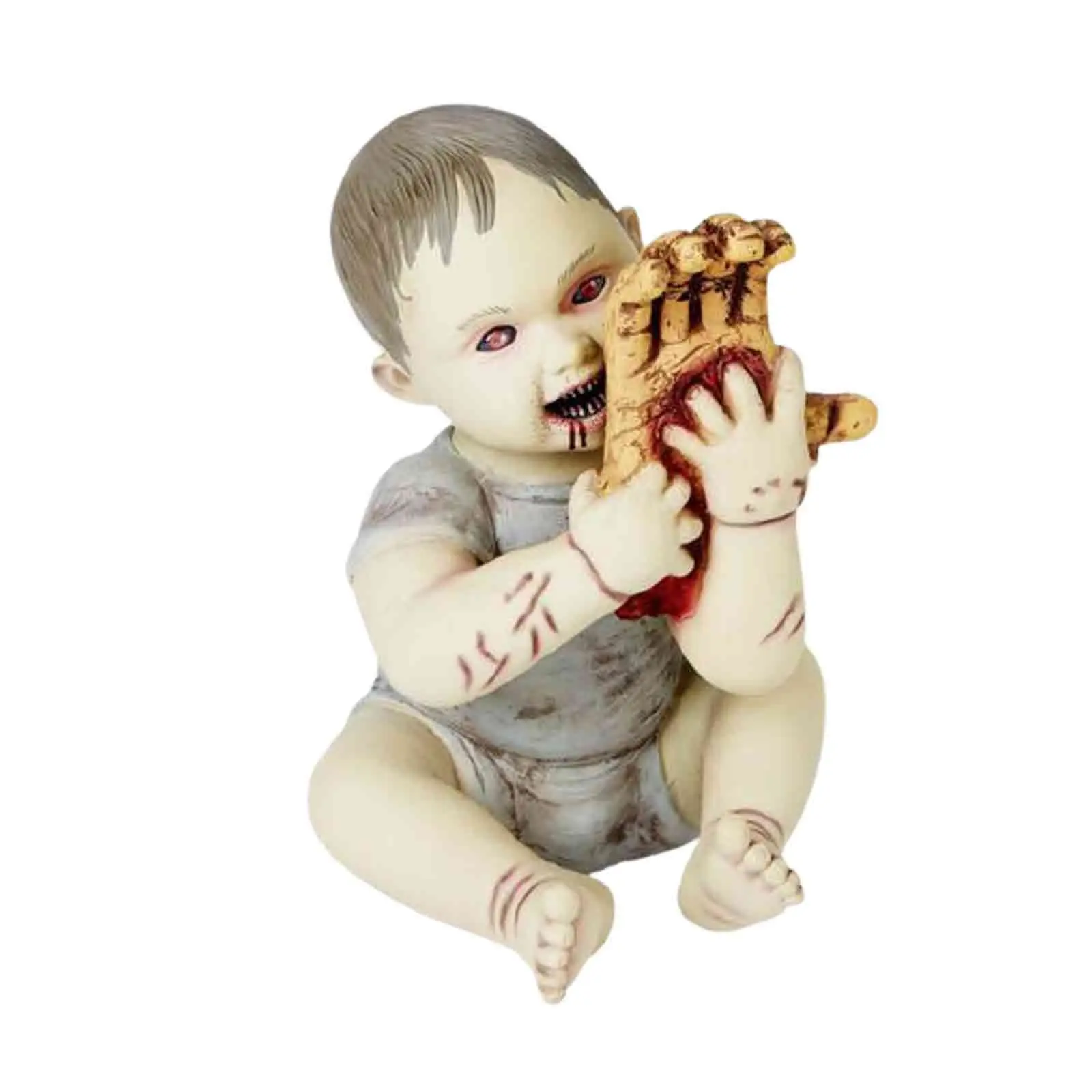 Spirit Halloween Decoration Horror Movie Statue Decoration Resin Crafts Desktop Decor Ghost Baby Doll Ornament Zombie Baby