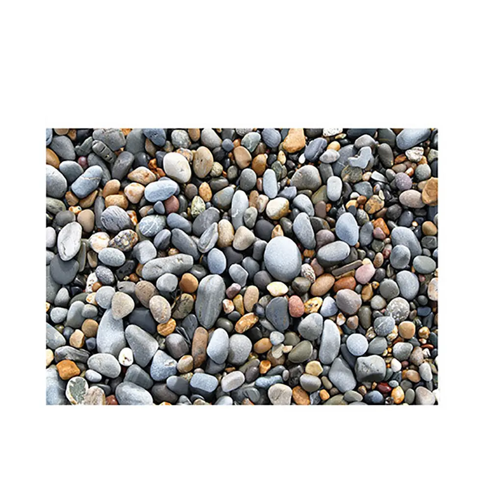 Floor Sticker Removable Mural Decals Vinyl Art Living Room Decor 3d Pebbles Wall Stickers Bathroom Floor Stone Wall Sticker