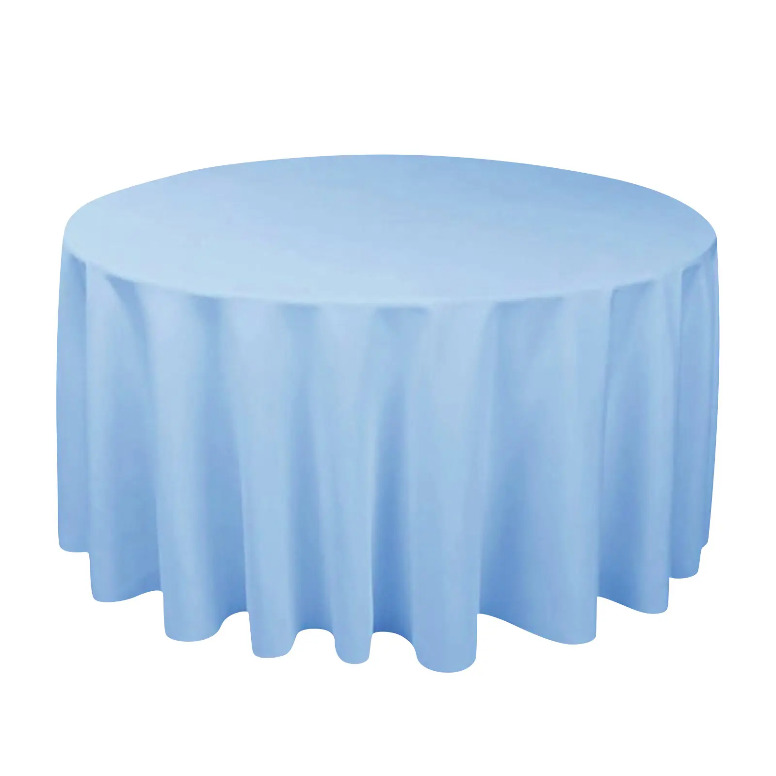 Round Satin Tablecloths white Water Resistance Wedding Overlay Cover Bright Smooth Fabric Table Cloth Banquet Table Cloth Decor