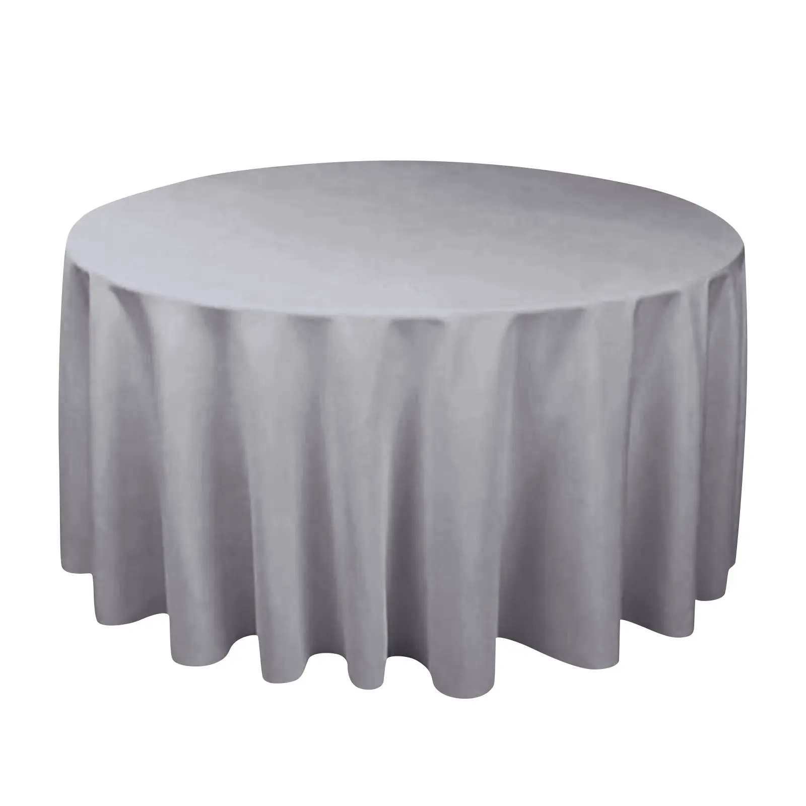 Round Satin Tablecloths white Water Resistance Wedding Overlay Cover Bright Smooth Fabric Table Cloth Banquet Table Cloth Decor
