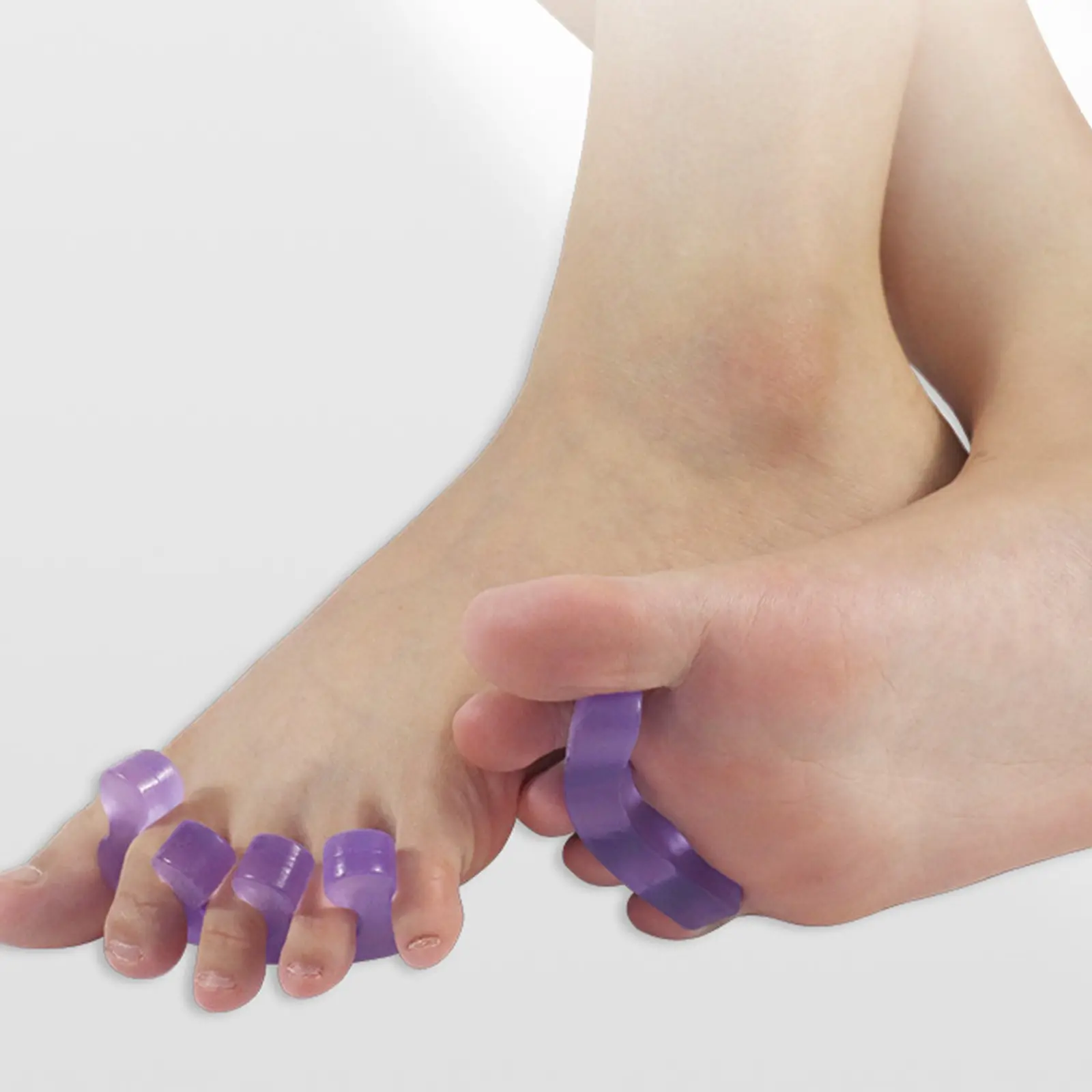 1Pc Soft Silicone Manicure Pedicure Nails Finger Separator Correction Flexible Finger Toe Spacer Separation Straighteners Tool