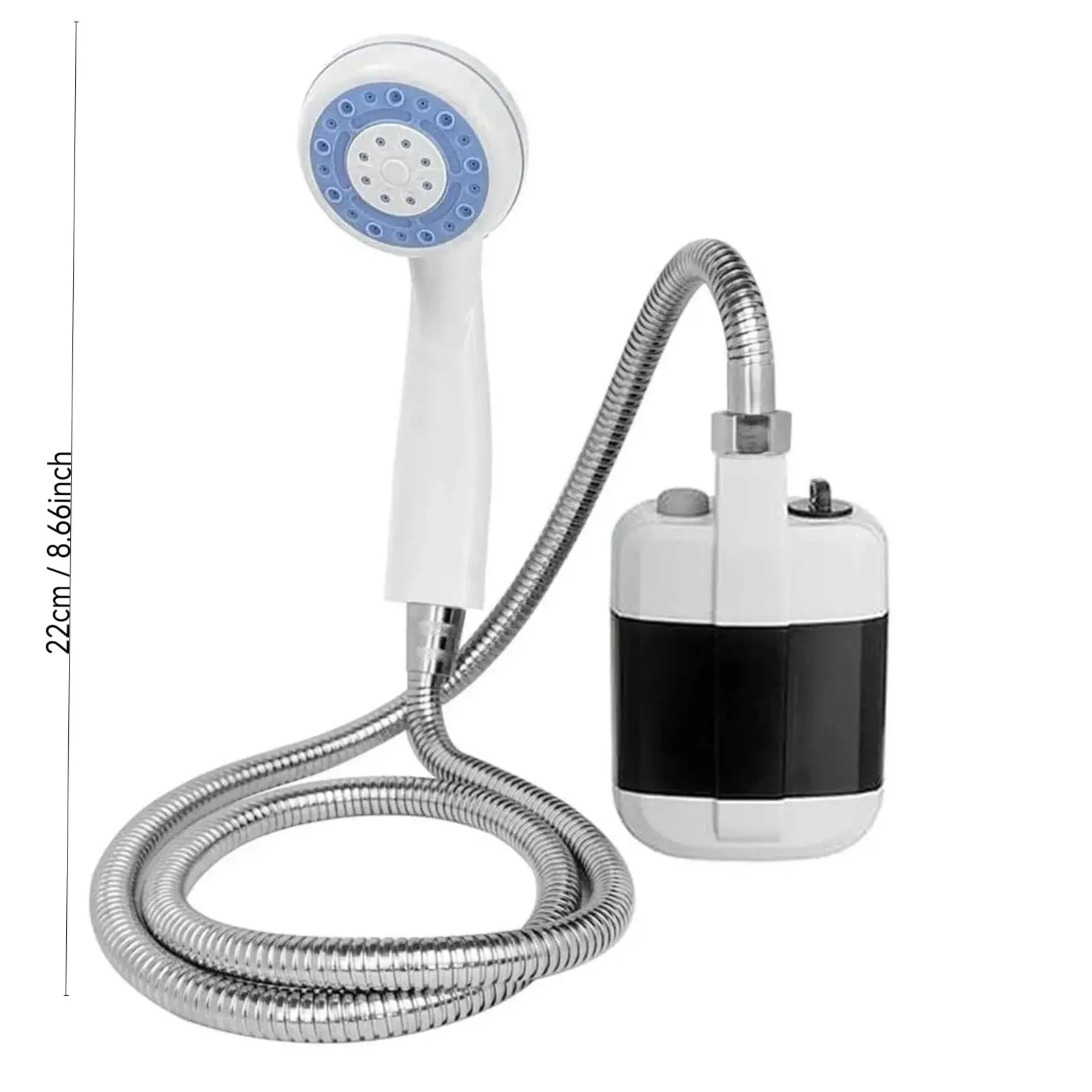 Rechargeable Shower Portable Camping Shower Head Bathing 5V Pump 8.3ft for Outdoor Travel Hiking Beach Pet Cleaning Equipment