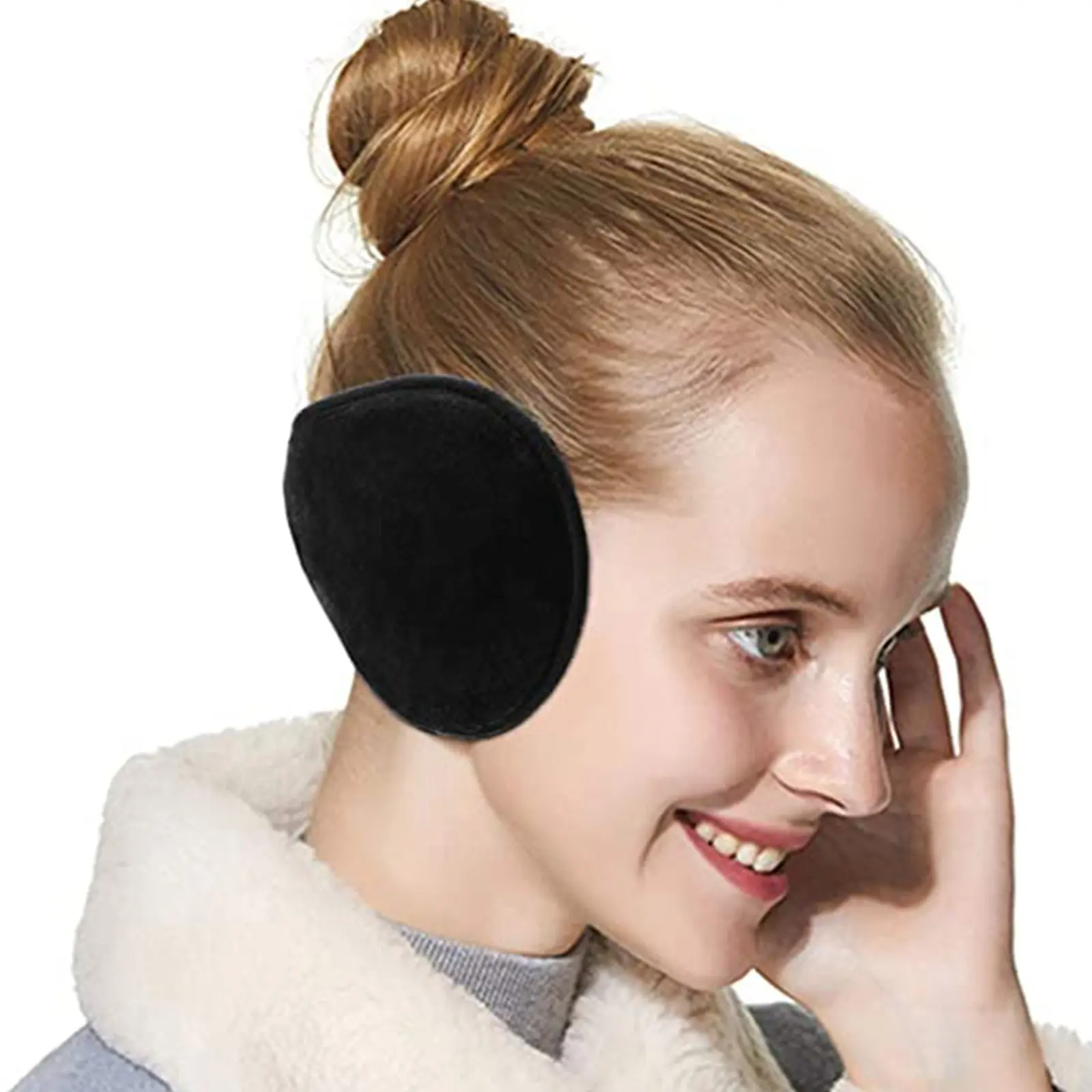 Winter Thicken Fur Earmuffs for Men Women Velvet Ear Cover Outdoor Cycling Skiing Warm Plush Fleece Winter Ear Muffs Protector