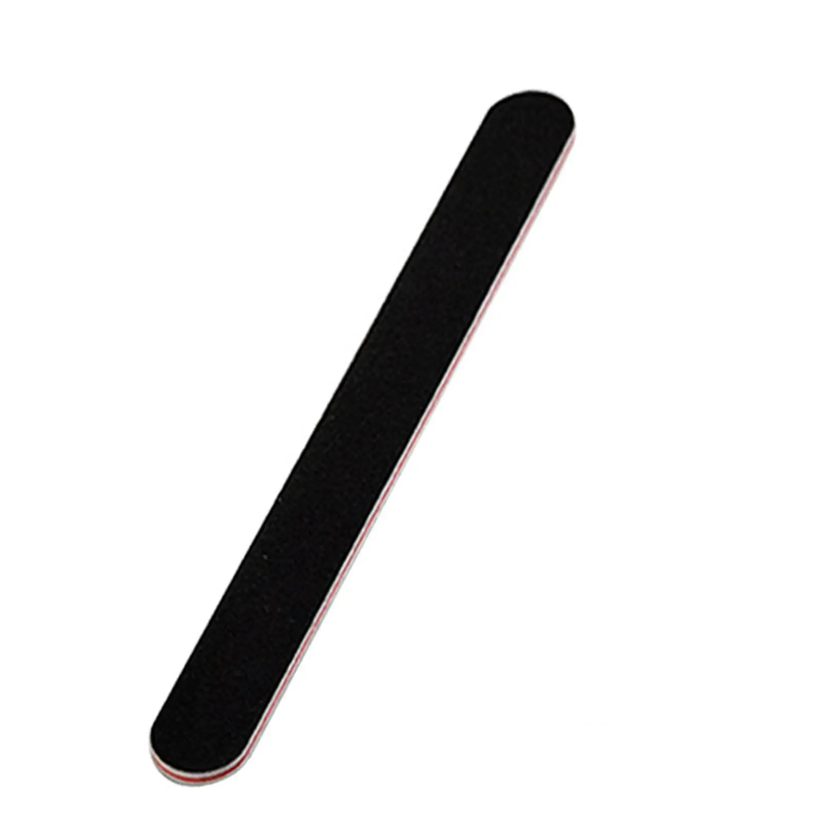 10pcs/20pcs Nailfile Professional Nail Buffer Black Sandpaper Strong Straight Lime Angle 100/180 Buffing Sanding Files