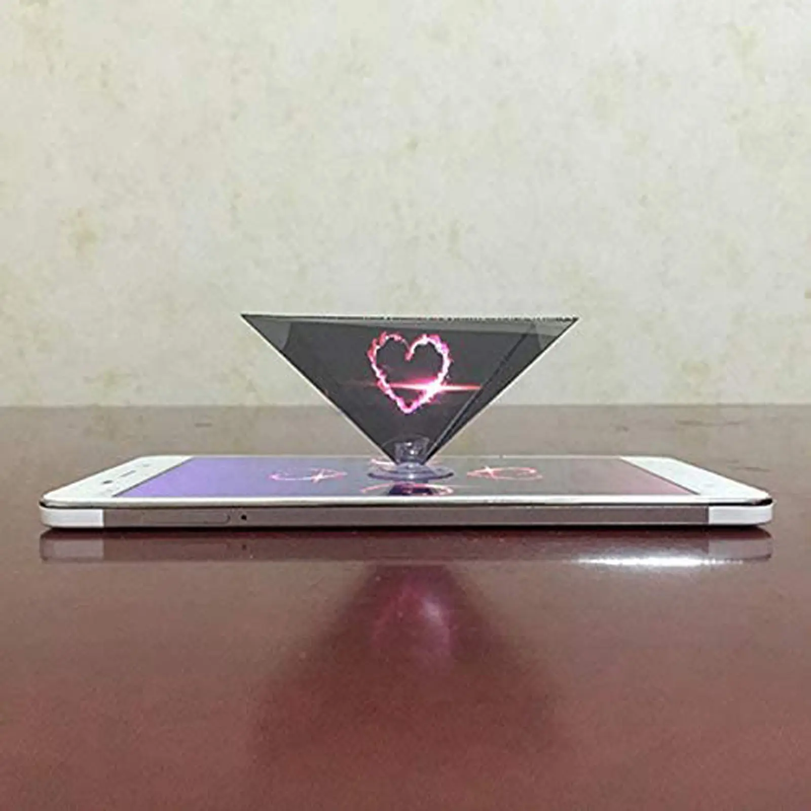 Dropshipping 3D Hologram Pyramid Display Projector Video Stand Universal For Smart Mobile Phone стойка для микрофона proyectores