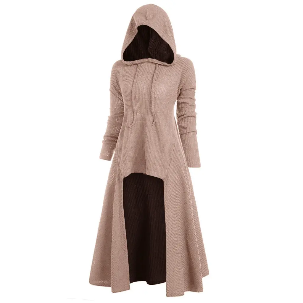 Cosplay Medieval Men Costumes Knight Pirate Prince Gothic Retro Hooded Cloak Capes Long Robes Jackets Coat Carnival Halloween