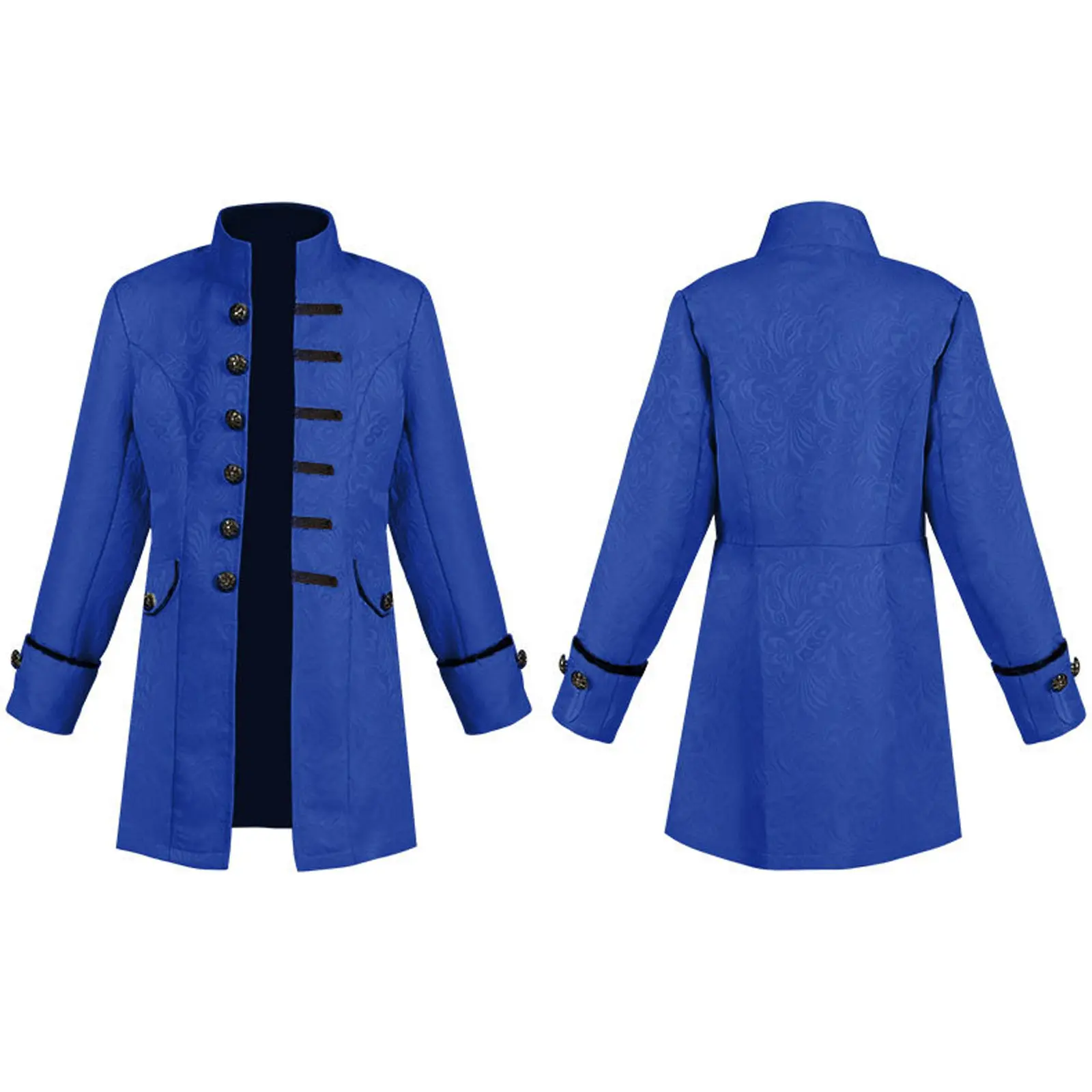 Gothic Victorian Tailcoat Jacket Boy's Steampunk Medieval Cosplay Costume Male Pirate Viking Renaissance Formal Tuxedo Coats