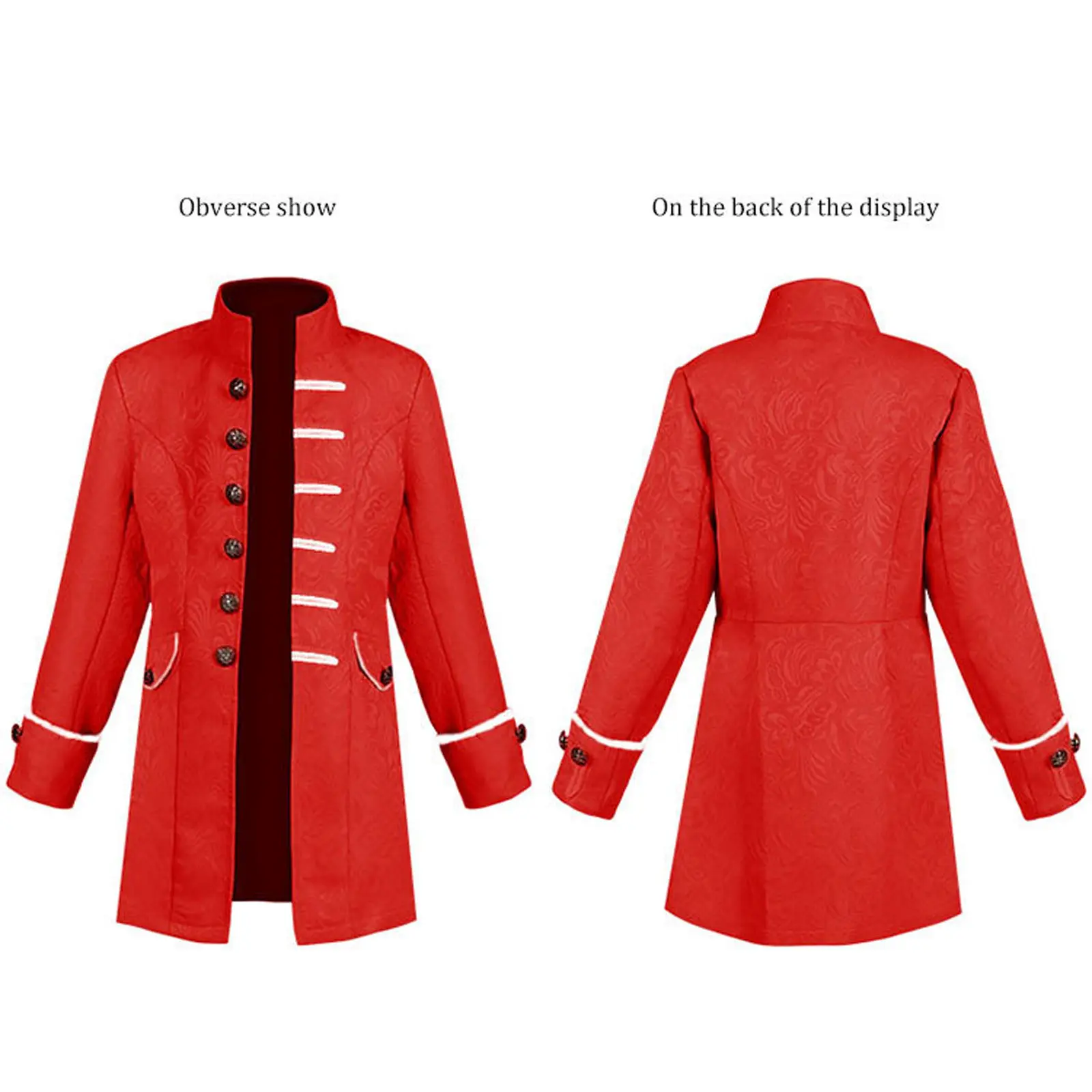 Gothic Victorian Tailcoat Jacket Boy's Steampunk Medieval Cosplay Costume Male Pirate Viking Renaissance Formal Tuxedo Coats