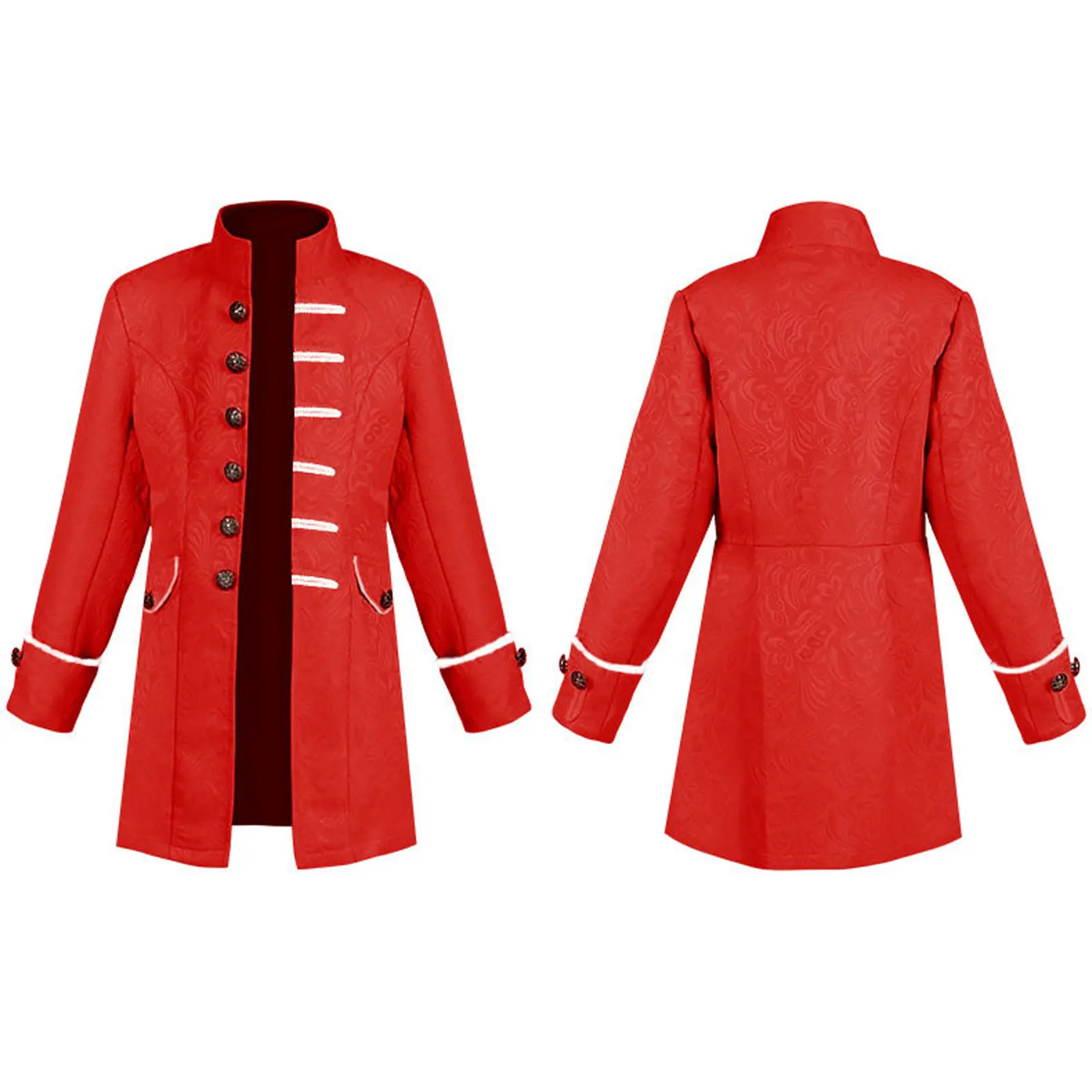 Gothic Victorian Tailcoat Jacket Boy's Steampunk Medieval Cosplay Costume Male Pirate Viking Renaissance Formal Tuxedo Coats