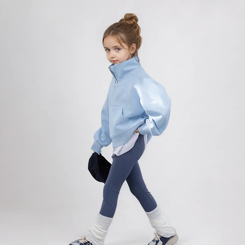 2025 New Fashion Kids Tracksuit Cotton Solid Color Children Girl Sweatshirt + Pant Toddler Girl Clothes Set