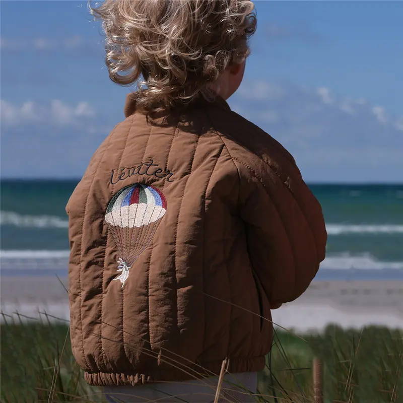 Mickey Baby Boy Girl Jacket Embroidery Fleece Kids Cotton Children's Coat Winter Autumn Toddler Boys Girls Warm Outerwear