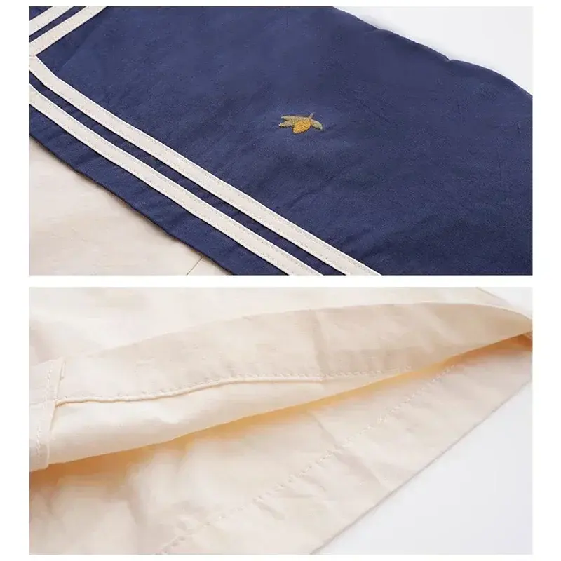Spring Summer Baby Boy Girl Clothes Sets Sailor Collar Soft Cotton Fashion Baby Navy Uniform Baby Costume