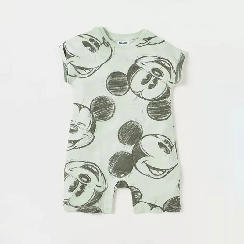 2025 Lovely Hello Kitty Printed Infant Girl Jumpsuits Summer Cotton Cinnamoroll Print Rompers 3-24M Baby Boy Clothes