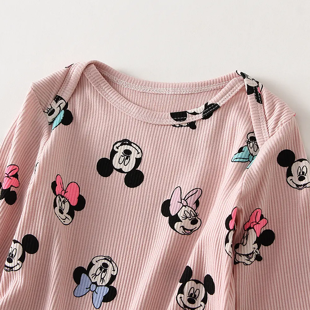 2Pcs Baby Girl Clothes Sets Casual Long Sleeve Baby Boy One-piece + Pants Baby Girls Outfits