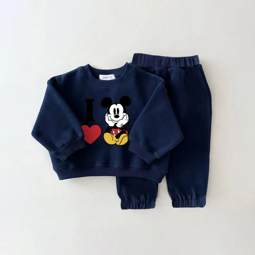 Winter Autumn Baby Boys Girls Clothing Set Winter Tricken Fleece Children Outerwear Kids Toddler Warm Outfits Baby Costume Suit