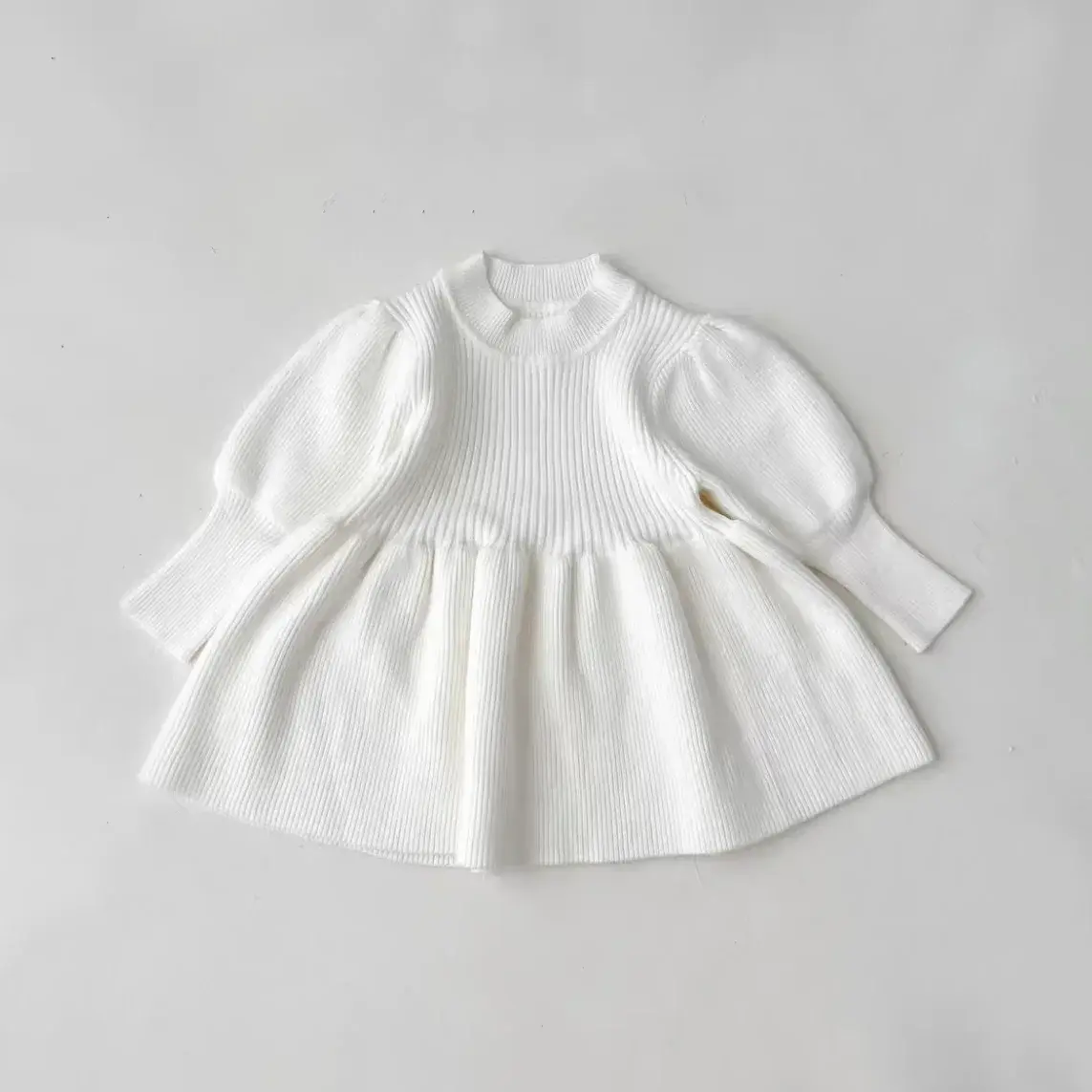Autumn Kids Dresses For Girls Winter Knitted Girl Dress Child Baby Sweet Princess Dress Designer Dress Toddler Baby Girl Clothes