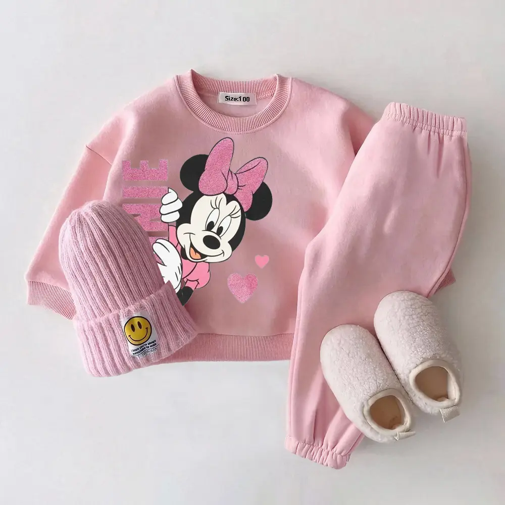 Winter Autumn Baby Boys Girls Clothing Set Winter Tricken Fleece Children Outerwear Kids Toddler Warm Outfits Baby Costume Suit