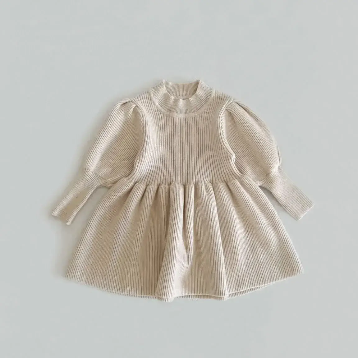 Autumn Kids Dresses For Girls Winter Knitted Girl Dress Child Baby Sweet Princess Dress Designer Dress Toddler Baby Girl Clothes