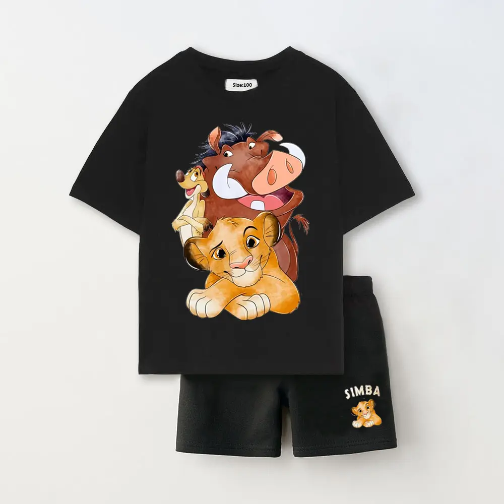 Fashion Boys Casual Sports Clothes Sets Summer Short Sleeve Cartoon Kids Boys Outfits Mickey Toddler Boy Tshirt + Shorts