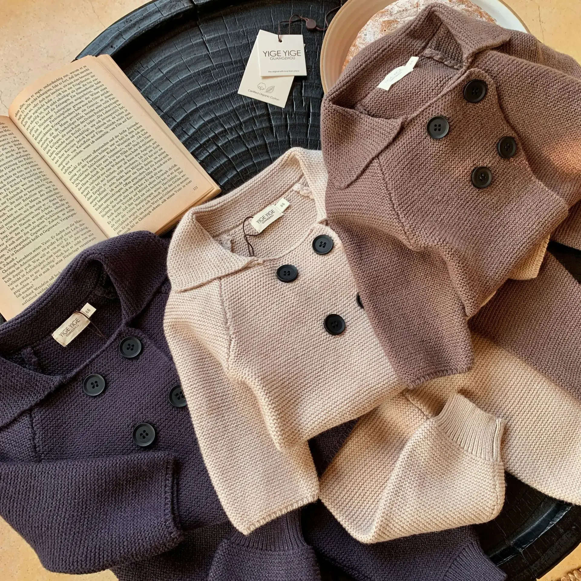 Autumn Winter Baby Boy Clothes Sets Long Sleeves Baby Boy Cardigan + Pants 2pcs Kids Outfits Infant Boy Clothes Sets