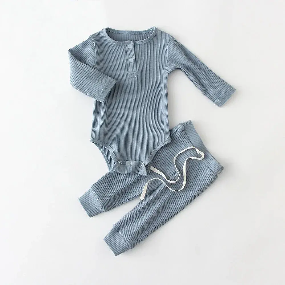 Spring Baby Boy Clothes Sets 2Pcs Baby Boy Bodysuit + Pants Newborn Boys Outfits Clothing