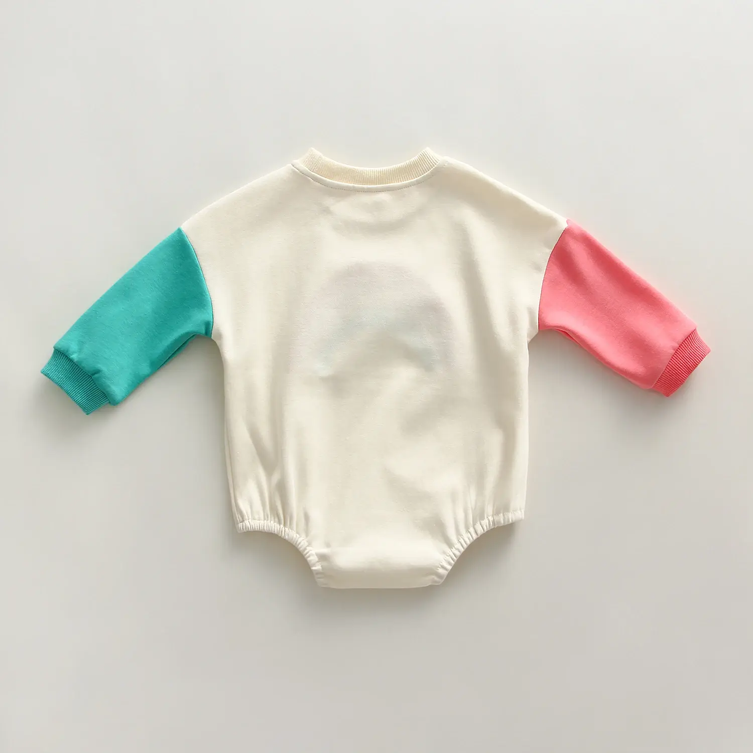 Autumn Baby Girl Clothes Rainbow Embroidery Baby Girl Bodysuit O-neck Newborn Baby One Piece Long Sleeve Baby Onesie For Girls