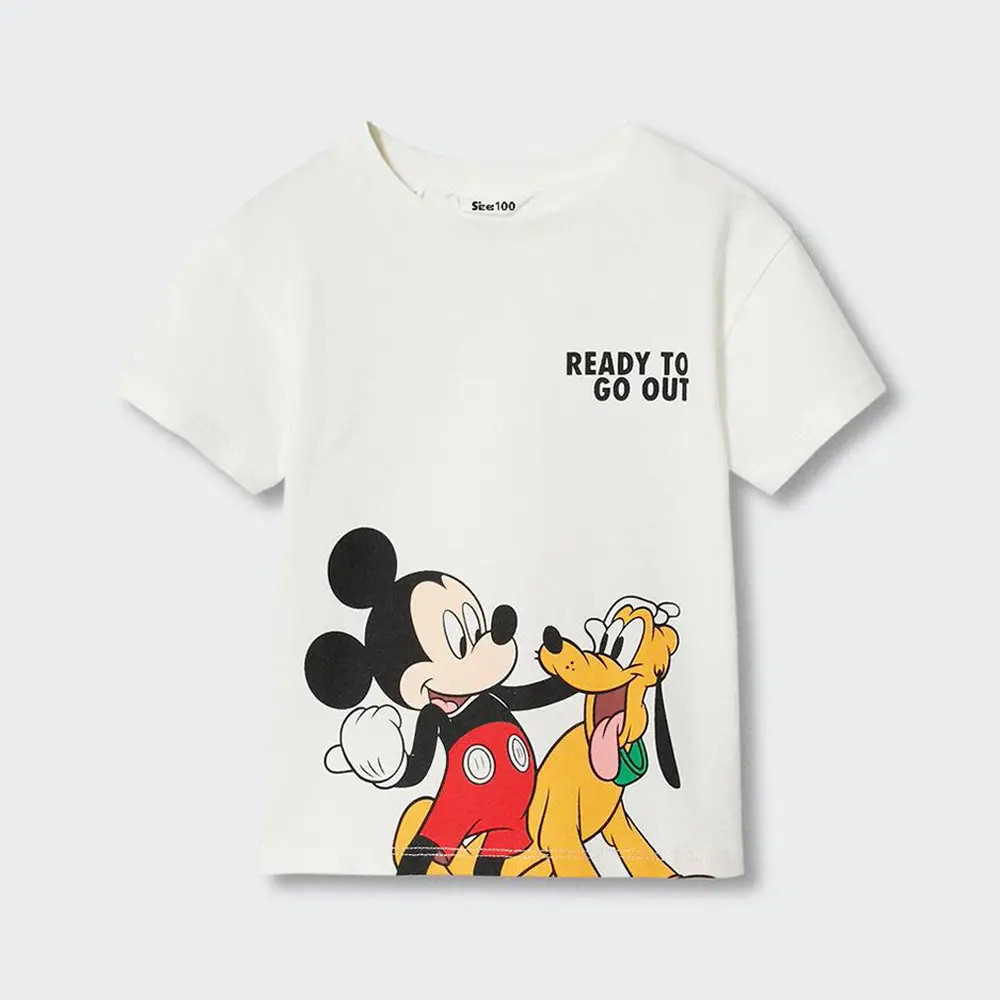 Minnie Mouse Summer Toddler Girls T-Shirt Baby Boys Tees Clothing Casual Crewneck Tops Cartoon Short Sleeve Kids Tops Clothes