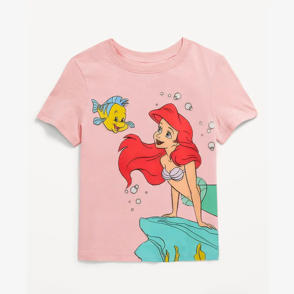 Minnie Mouse Summer Toddler Girls T-Shirt Baby Boys Tees Clothing Casual Crewneck Tops Cartoon Short Sleeve Kids Tops Clothes