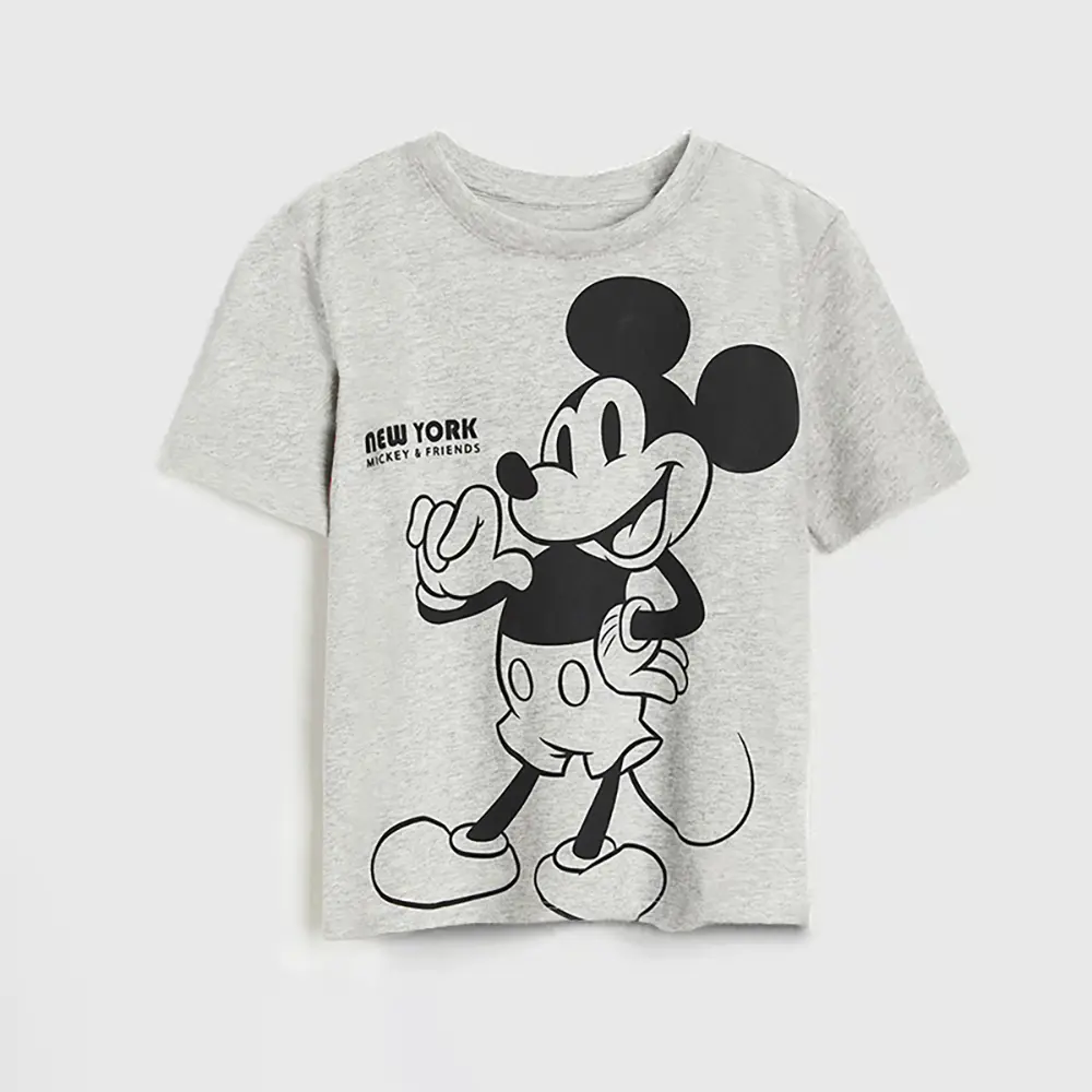 Minnie Mouse Summer Toddler Girls T-Shirt Baby Boys Tees Clothing Casual Crewneck Tops Cartoon Short Sleeve Kids Tops Clothes