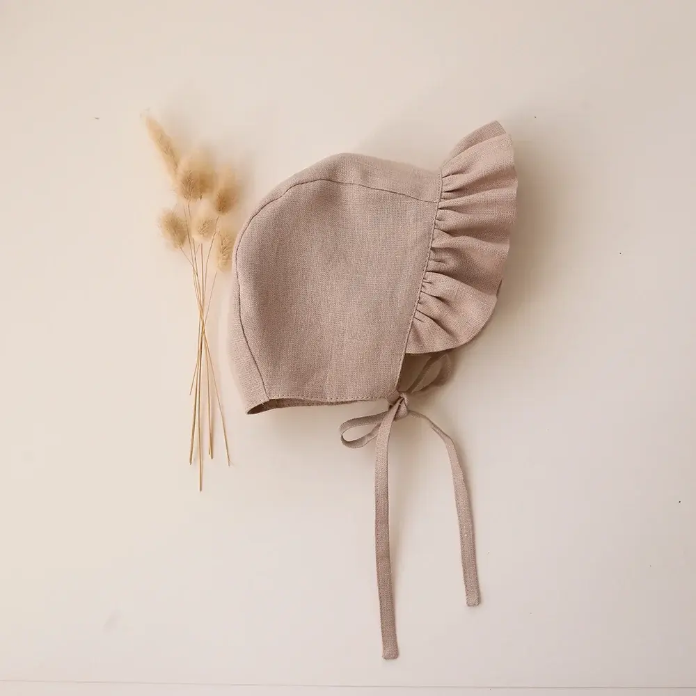 2Pcs Spring Baby Girls Clothes With Hat 0-2Y Infant Girls Romper Linen Cotton Long Sleeve Newborn One Piece Baby Girls Jumpsuit