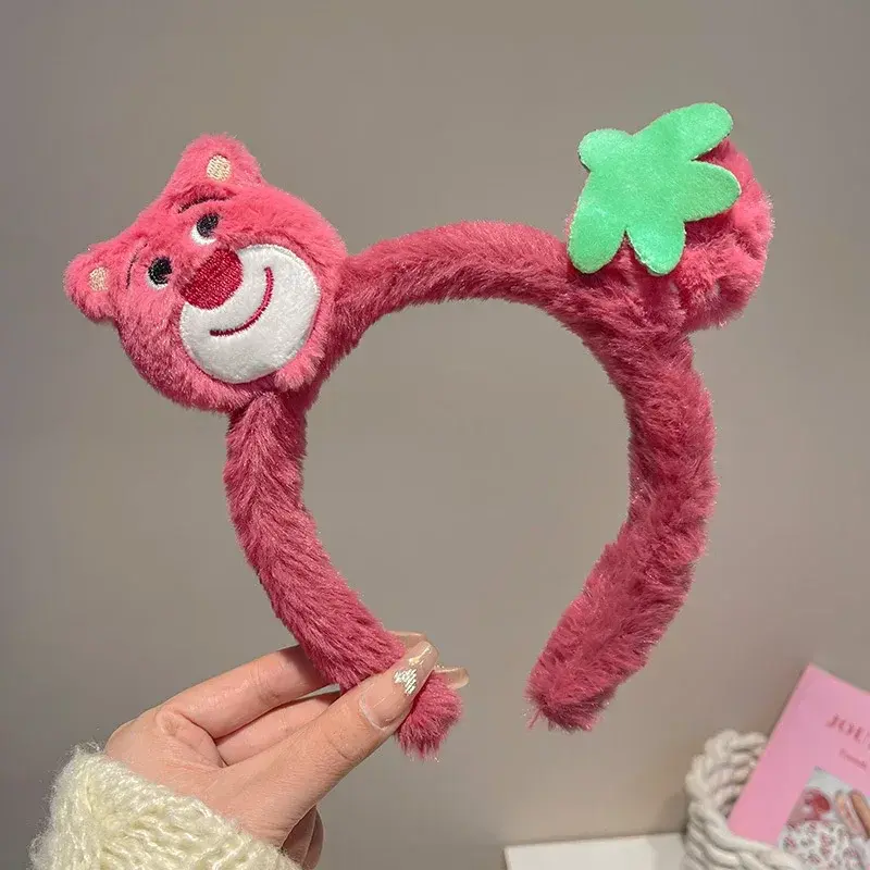Cute Lotso Plush Headband Girl Face Wash Hairbands Hair Accessories Kids Gift
