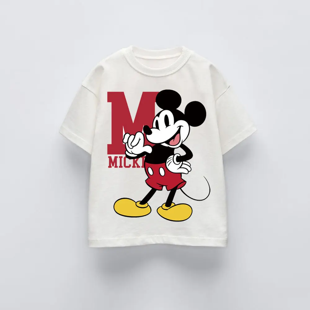 Brand Boys T-shirt Summer Kids Clothes Printing Crewneck Childrn TShirt Casual Sports Wear For Boys Pure Cotton Baby Pullovers