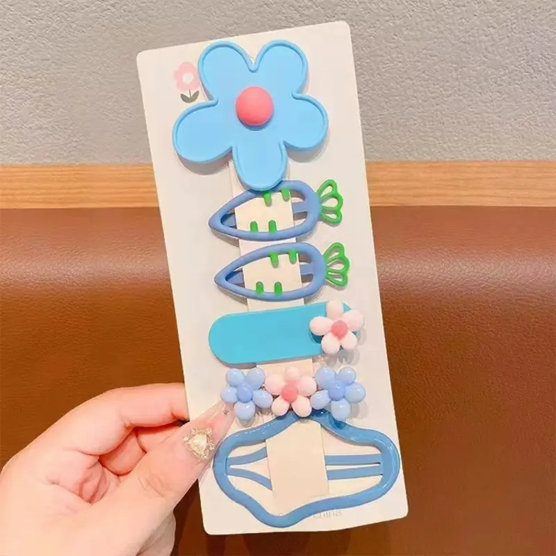 6Pcs/Pack Lovely Kids Toddler Girl Hairpins Cute Baby Girl Hair Clips Children Hair Accessories