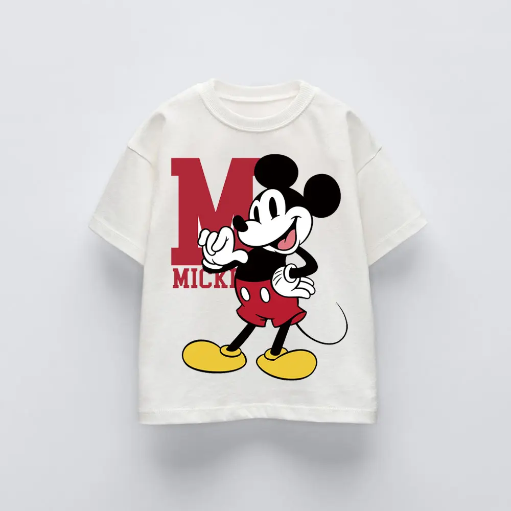 Summer Boys T-shirt For 1-7T Kids Tees Round Neck Shirt Short Sleeve Round Neck Tops Kids Cartoon Fashion Casual Boy Costume