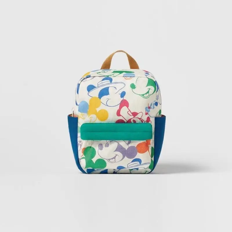 Children Mickey Minnie Backpack Cute Cartoon Print Schoolbag Student Backpack for Girls