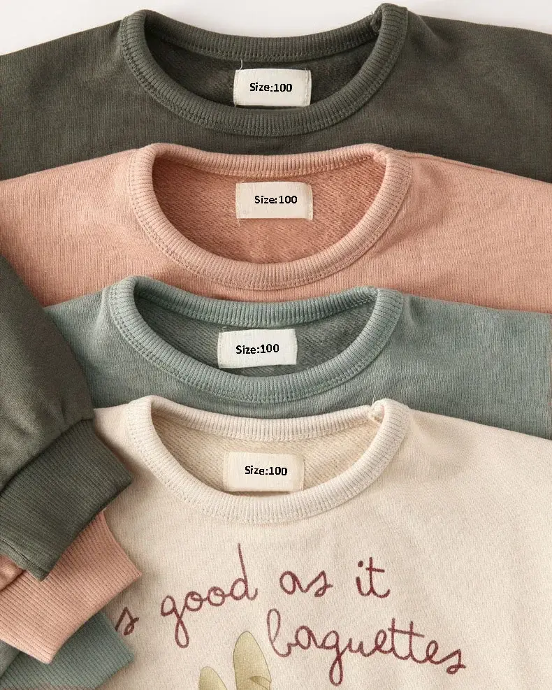 Autumn Winter Kids Tops Sweatshirts Long Sleeve Baby Hoodies Kids Cotton Pullover Top Children Clothes