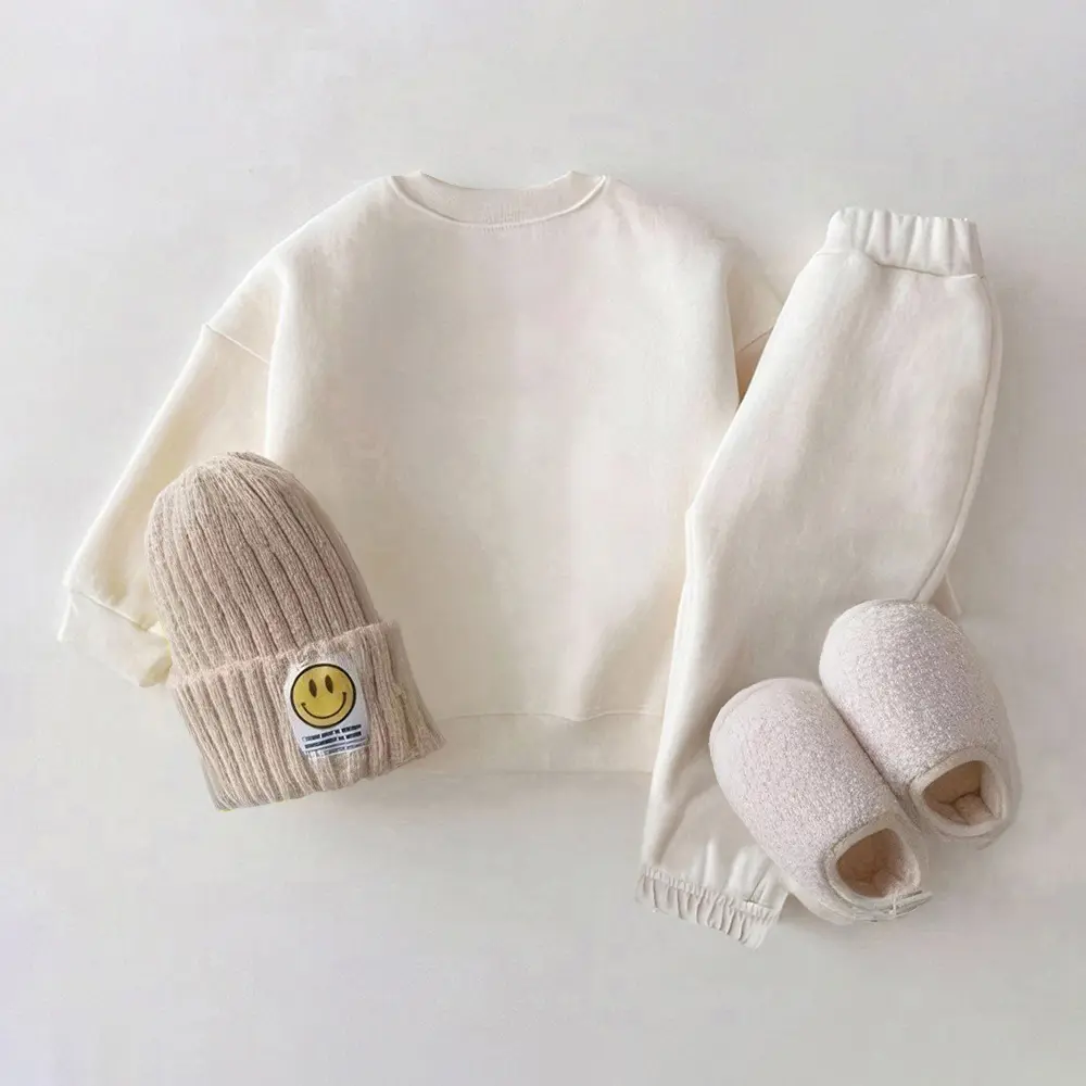 Autumn Baby Girl Clothes Sets Winter Fleece Baby Clothes Outfit Mickey Mouse Toddler Baby Boy Outfit Set