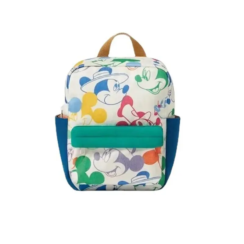 Fashion Toddler Mickey Mouse Print Backpacks Kindergarten School Bag Children Two-shoulder Bags