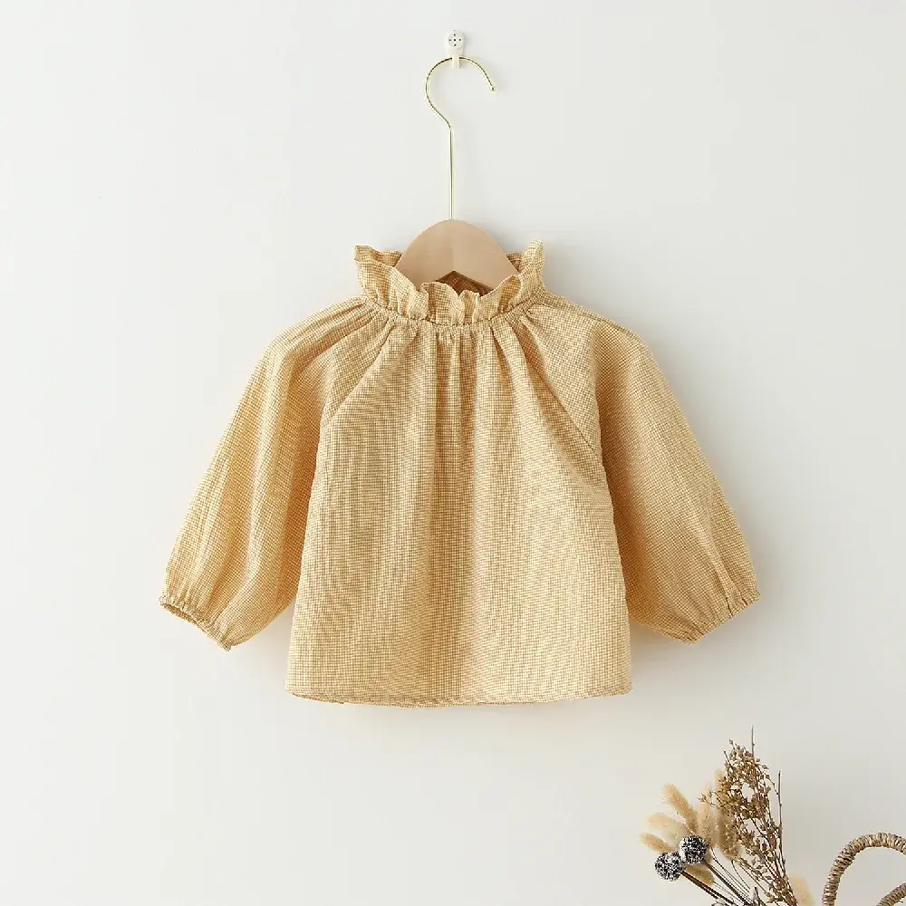 Baby Girls Floral Blouse For 0-2 Years Spring Autumn Long Sleeve Cotton Baby Girl Blouse Shirt Kids Girls Newborn Baby Clothes