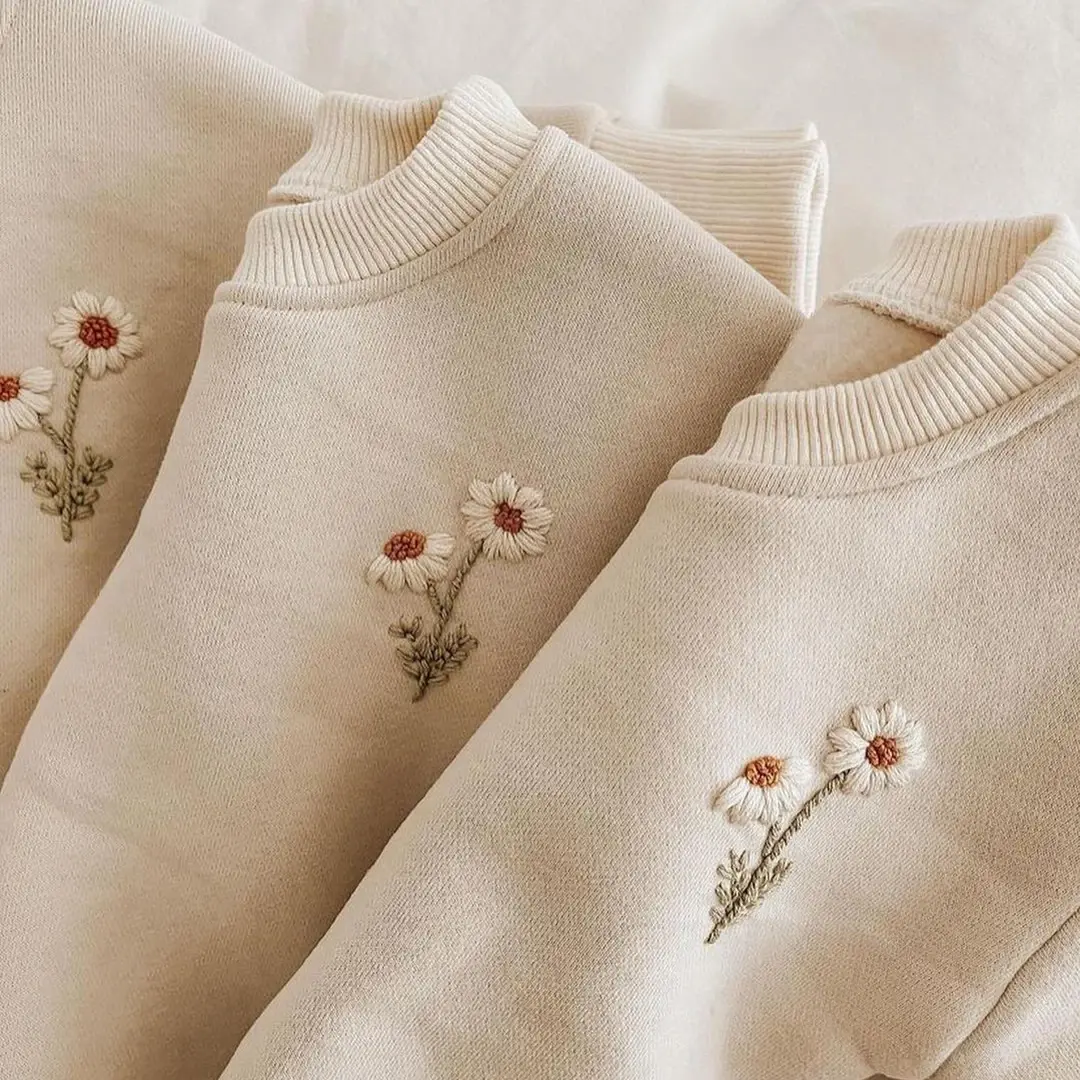 2Pcs Winter Baby Girl Boy Clothes Set Embroidery Thicken Fleece Sweatshirt+Pants Girl Warm Tracksuit Toddler Girl Clothes Outfit