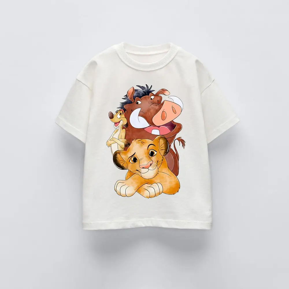 Summer Kids Clothes Stitch Print Casual Loose Cartoon Baby Boy T-Shirt Children Fashion Costume Baby Short Sleeve Tops