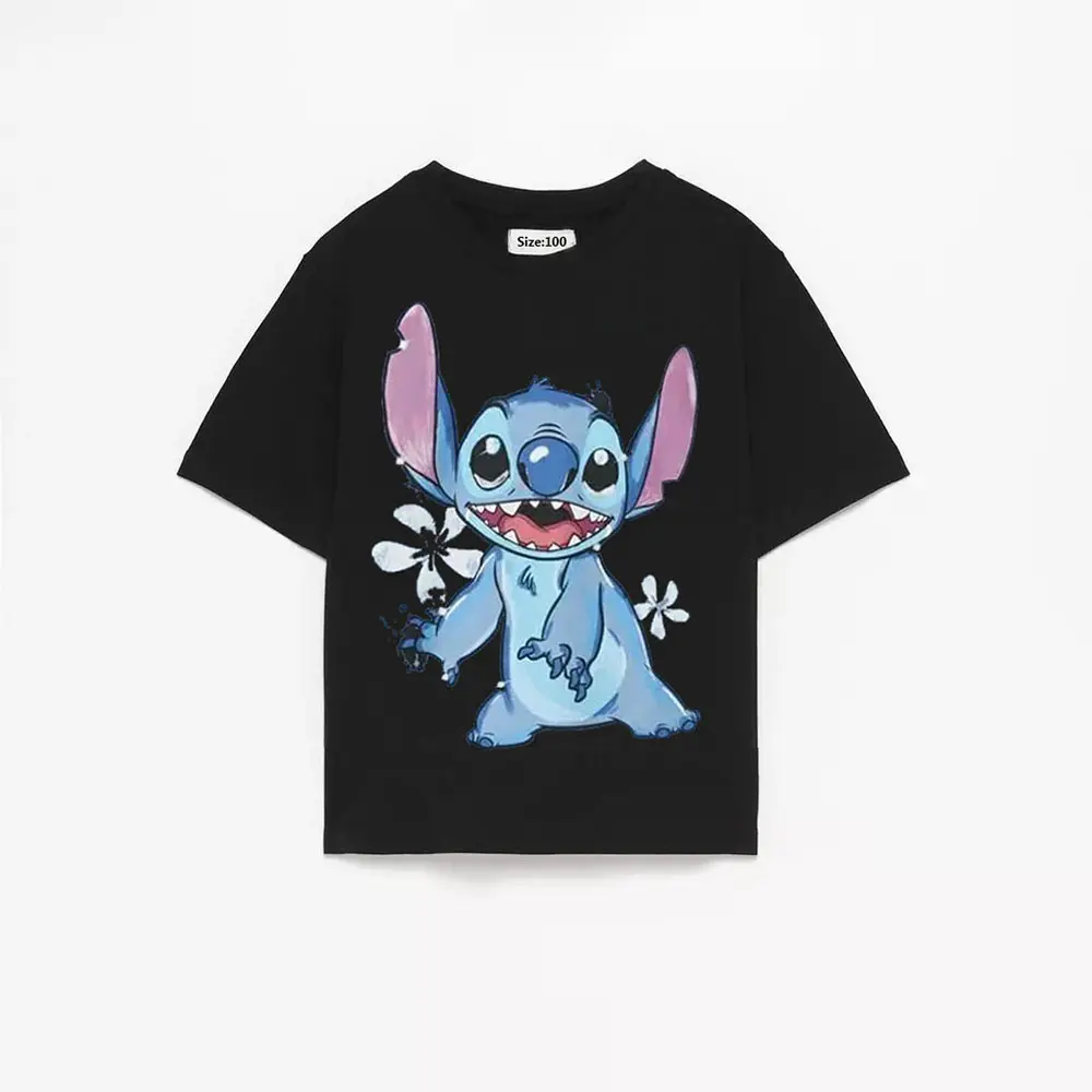 Summer Kids T-shirt Car Print Short Sleeve Mickey Tees For Baby Boys Casual Loose Round Neck Tops Thin Versatile Base Shirt