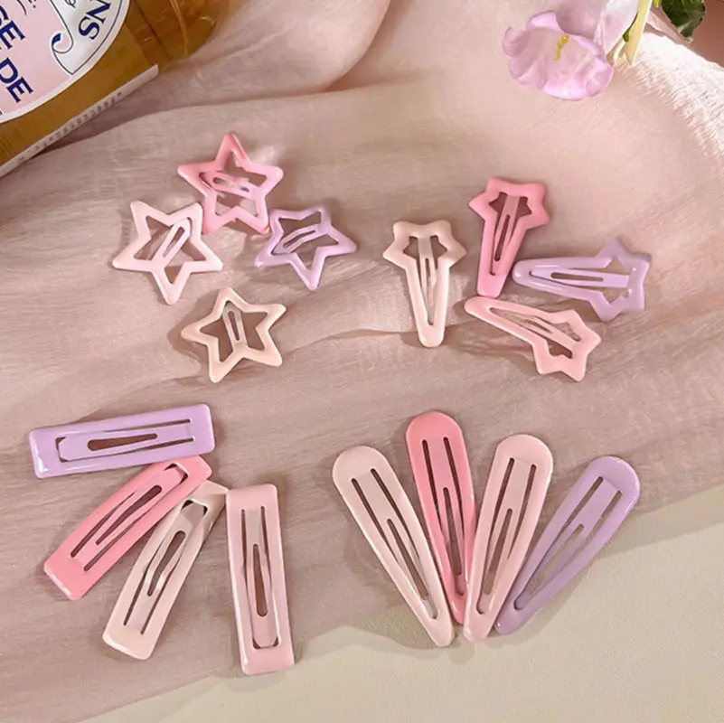 4Pcs/pack Kids Baby Hair Clips Cute Toddler Girl Hair Accessories Children Girl Hairpins