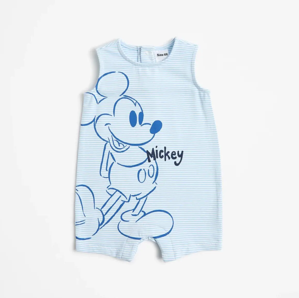2Pcs/Pack Cute Summer Baby Jumpsuits Fashion Mickey Minnie Mouse Print Infant Rompers Newborn Boys Girls Clothes