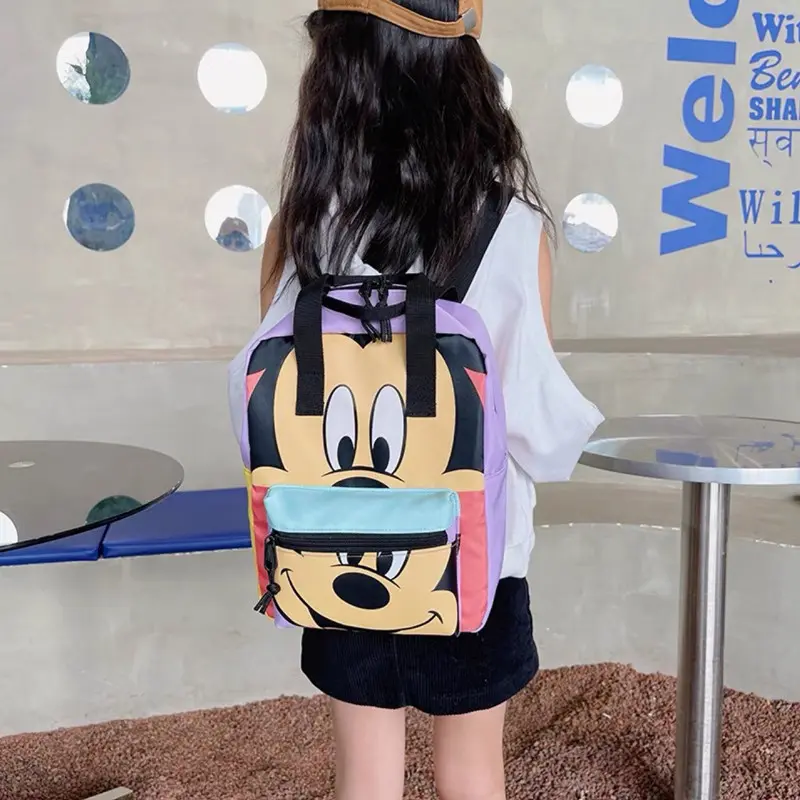 Mickey Kids Backpack Boys Girls Large Capacity School Bags Kindergarten Backpacks