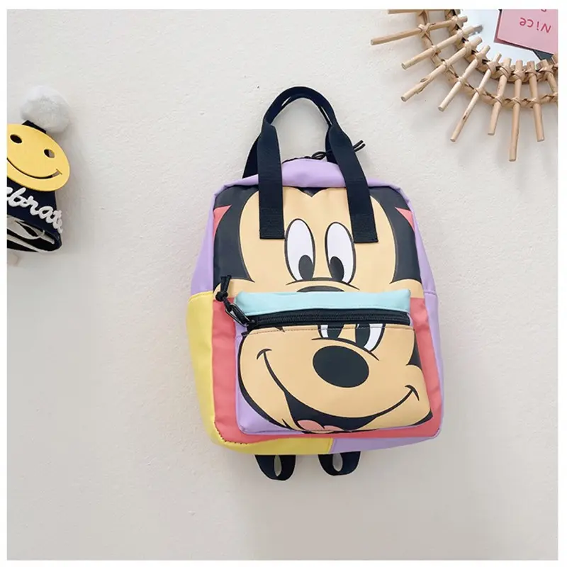 Mickey Kids Backpack Boys Girls Large Capacity School Bags Kindergarten Backpacks