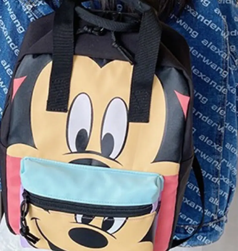Mickey Kids Backpack Boys Girls Large Capacity School Bags Kindergarten Backpacks