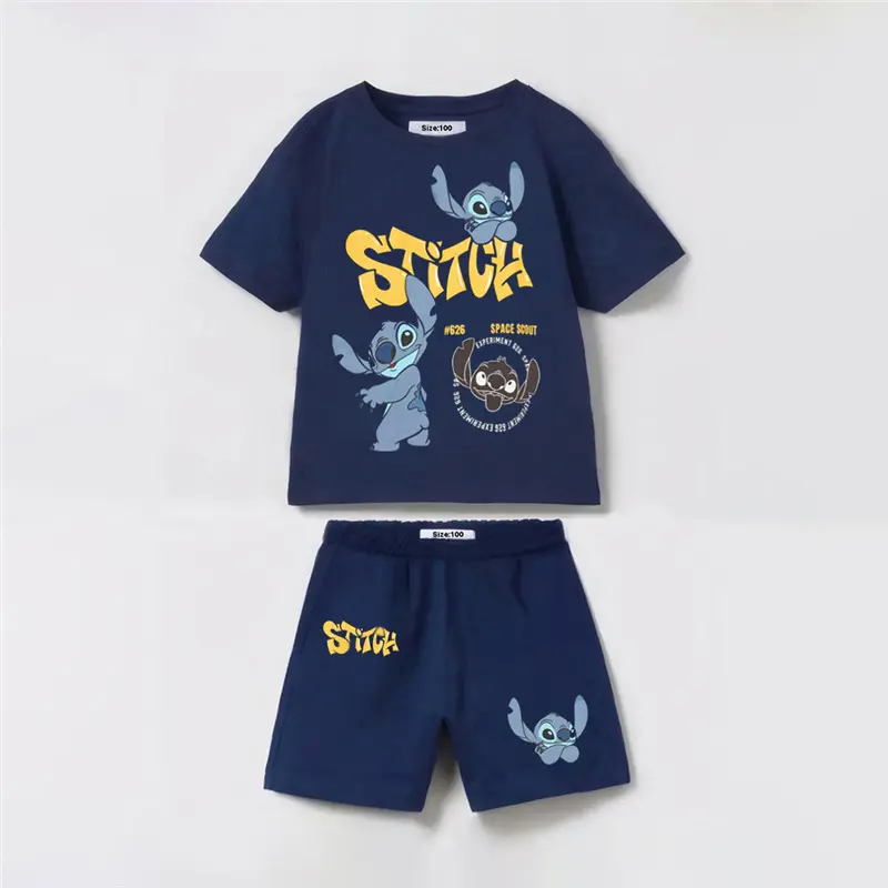 1-6Y Cartoon Kids Boy Clothes Outfit Summer Cotton Boy Casual Tee + Shorts 2Pcs Children Baby Boy Clothes Sets