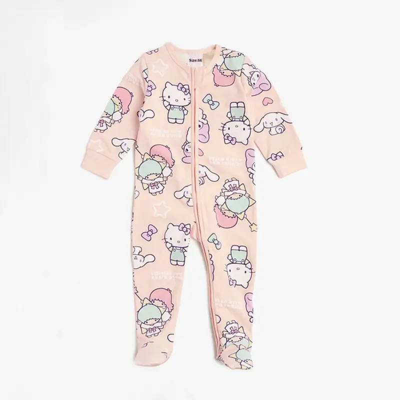 3Pcs 0-12M Newborn Clothes Baby Gifts Cute Hello kitty My melody Minnie Mouse Printed Rompers Spring Summer Infant Jumpsuits