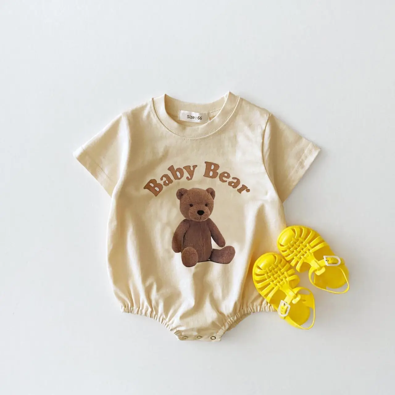 Newborn Baby Jumpsuit Printed Casual Long Short Sleeve Baby Boy Girl Clothes Spring Summer